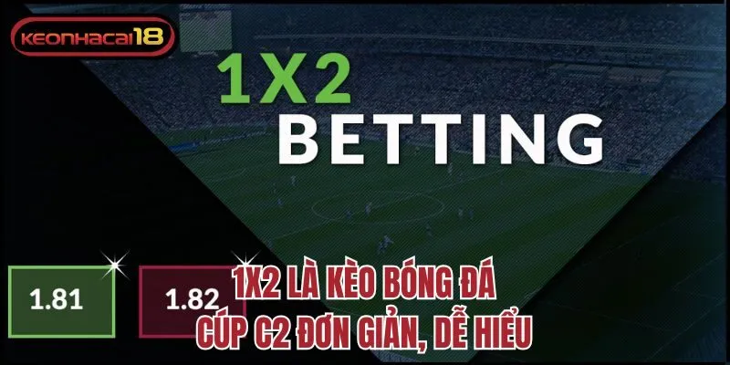 1x2 là kèo bóng đá cúp C2 đơn giản, dễ hiểu