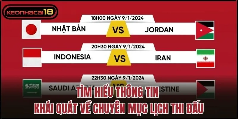 Tìm hiểu thông tin khái quát về chuyên mục lịch thi đấu